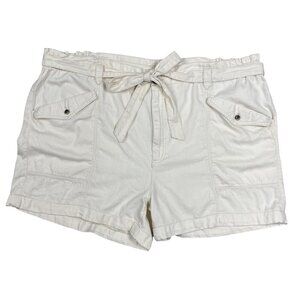 NEW Old Navy High Waisted Cargo Shorts Womens 3x 100% Cotton Belted